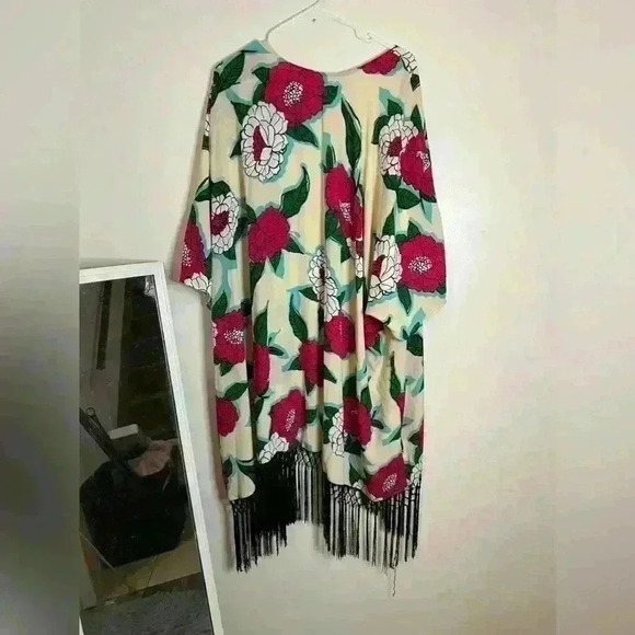 Melissa McCarthy by Seven7  Floral Kimono NWT - Picture 5 of 11